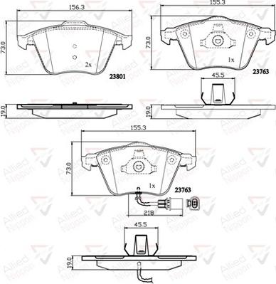 Comline ADB11752 - Brake Pad Set, disc brake autospares.lv