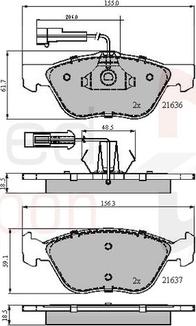 Comline ADB1897 - Brake Pad Set, disc brake autospares.lv