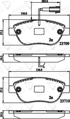 Comline ADB12140 - Brake Pad Set, disc brake autospares.lv