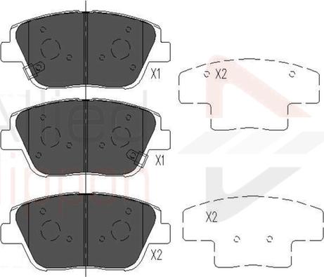 Comline ADB36080 - Brake Pad Set, disc brake autospares.lv