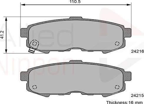 Comline ADB36088 - Brake Pad Set, disc brake autospares.lv