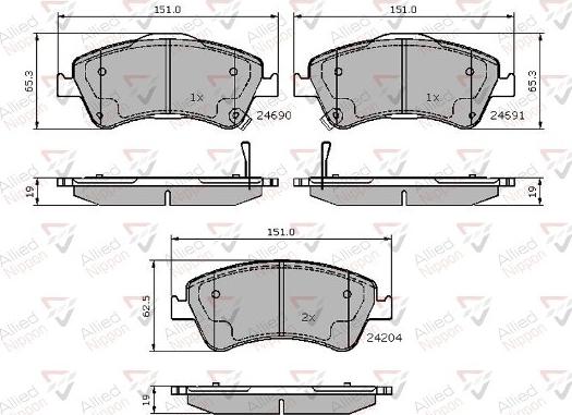 Comline ADB31588 - Brake Pad Set, disc brake autospares.lv