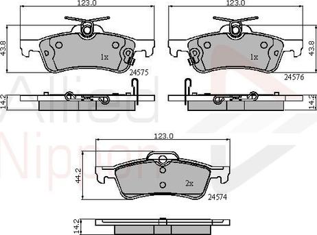 Comline ADB31657 - Brake Pad Set, disc brake autospares.lv