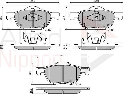 Comline ADB31195 - Brake Pad Set, disc brake autospares.lv