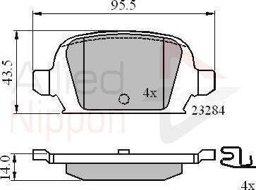 Comline ADB31135 - Brake Pad Set, disc brake autospares.lv