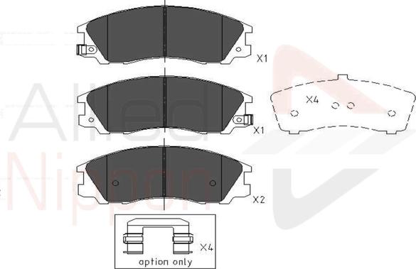 Comline ADB31291 - Brake Pad Set, disc brake autospares.lv