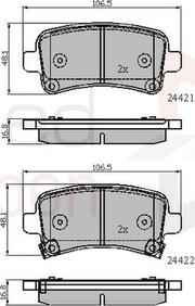Comline ADB31795 - Brake Pad Set, disc brake autospares.lv