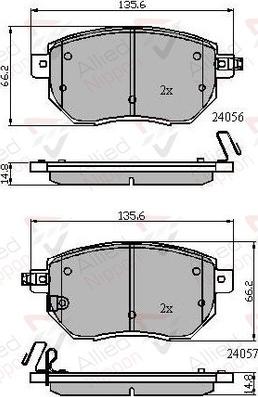 Comline ADB31745 - Brake Pad Set, disc brake autospares.lv