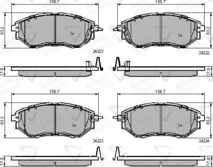 Comline ADB31762 - Brake Pad Set, disc brake autospares.lv