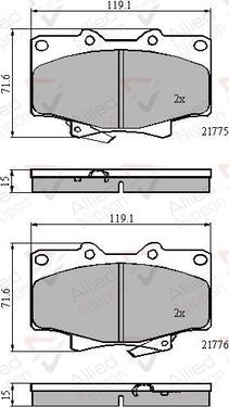 Comline ADB3170 - Brake Pad Set, disc brake autospares.lv