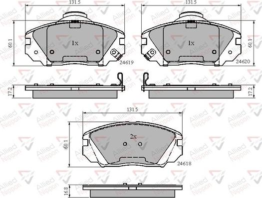 Comline ADB31788 - Brake Pad Set, disc brake autospares.lv