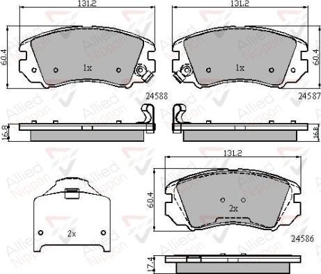 Comline ADB31776 - Brake Pad Set, disc brake autospares.lv