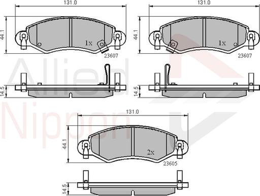 Comline ADB3893 - Brake Pad Set, disc brake autospares.lv