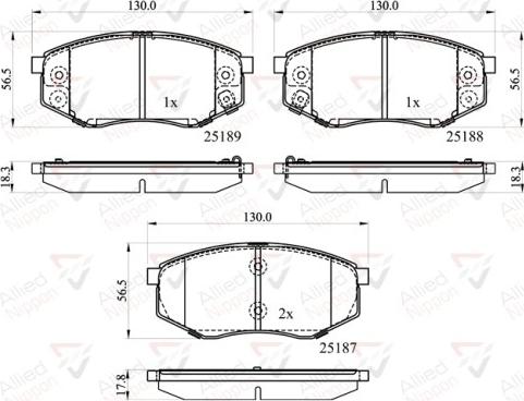 Comline ADB32194 - Brake Pad Set, disc brake autospares.lv