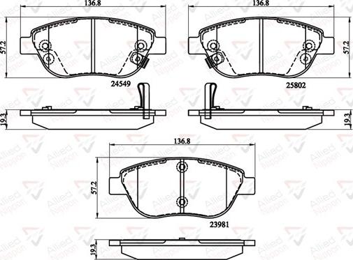 Comline ADB32141 - Brake Pad Set, disc brake autospares.lv