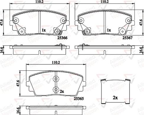 Comline ADB32159 - Brake Pad Set, disc brake autospares.lv