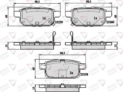 Comline ADB32128 - Brake Pad Set, disc brake autospares.lv