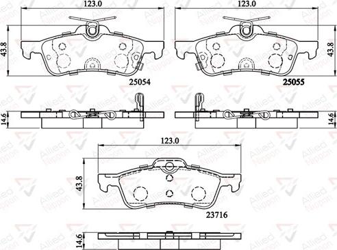 Comline ADB32204 - Brake Pad Set, disc brake autospares.lv