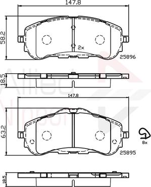 Comline ADB32232 - Brake Pad Set, disc brake autospares.lv