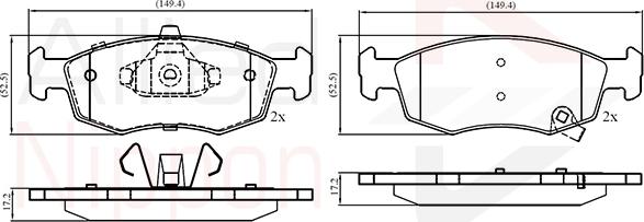 Comline ADB32777 - Brake Pad Set, disc brake autospares.lv