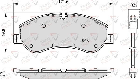 Comline ADB22142 - Brake Pad Set, disc brake autospares.lv