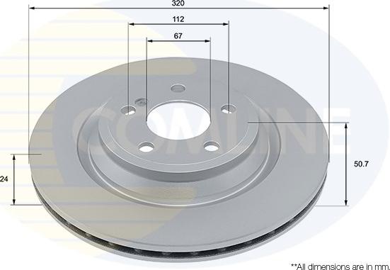 Comline ADC4090V - Brake Disc autospares.lv