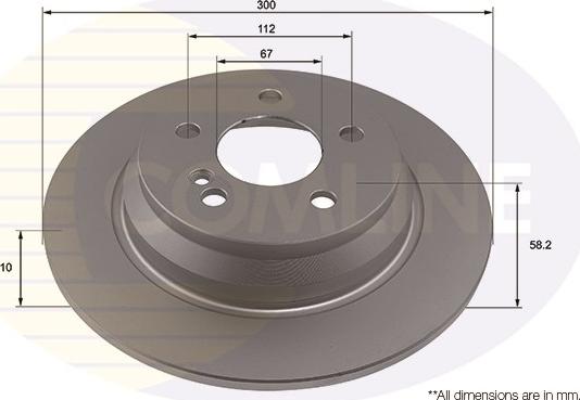 Comline ADC4044 - Brake Disc autospares.lv