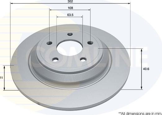 Comline ADC4054 - Brake Disc autospares.lv