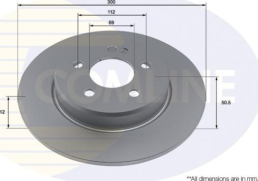 Comline ADC4052 - Brake Disc autospares.lv