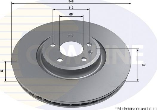 Comline ADC4010V - Brake Disc autospares.lv