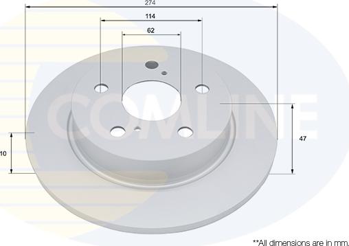 Comline ADC5093 - Brake Disc autospares.lv