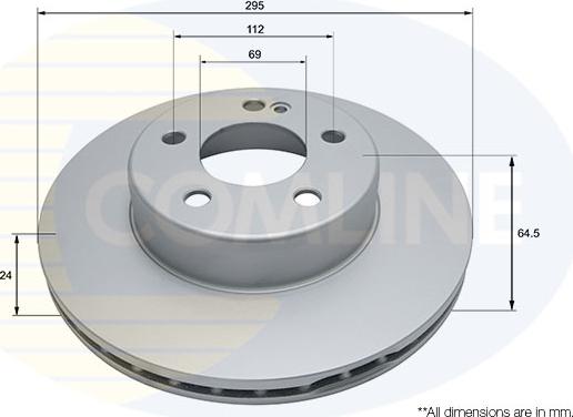 Comline ADC5002V - Brake Disc autospares.lv