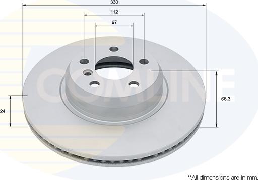 Comline ADC5017V - Brake Disc autospares.lv