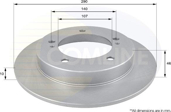 Comline ADC0902 - Brake Disc autospares.lv