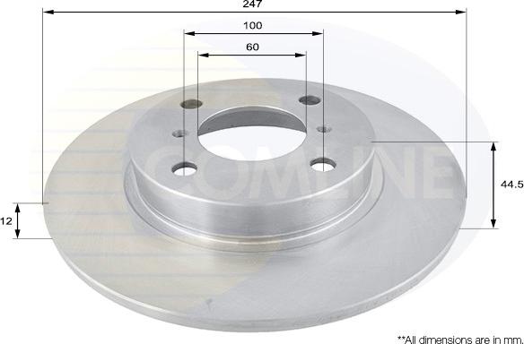 Comline ADC0918 - Brake Disc autospares.lv