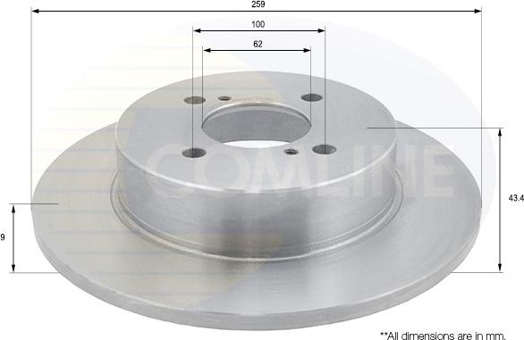 Comline ADC0934 - Brake Disc autospares.lv