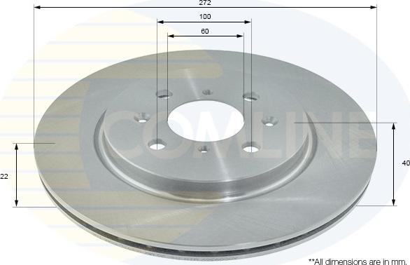 Comline ADC0936V - Brake Disc autospares.lv