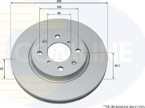 Comline ADC0931V - Brake Disc autospares.lv