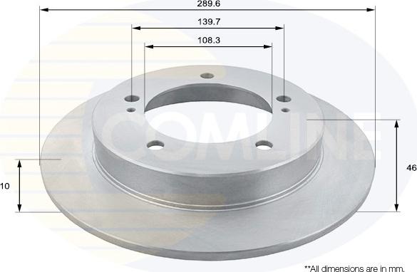 Comline ADC0933 - Brake Disc autospares.lv