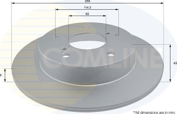 Comline ADC0937 - Brake Disc autospares.lv