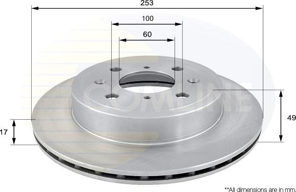 Comline ADC0920V - Brake Disc autospares.lv