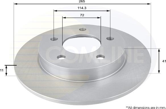 Comline ADC0448 - Brake Disc autospares.lv