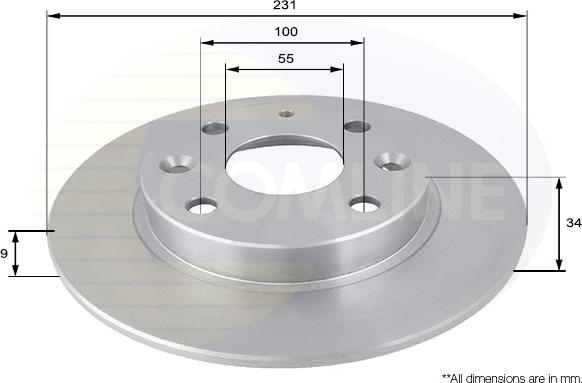 Comline ADC0415 - Brake Disc autospares.lv