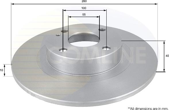 Comline ADC0438 - Brake Disc autospares.lv