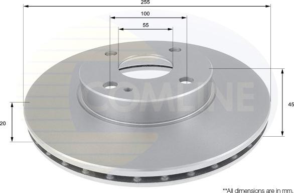 Comline ADC0432V - Brake Disc autospares.lv