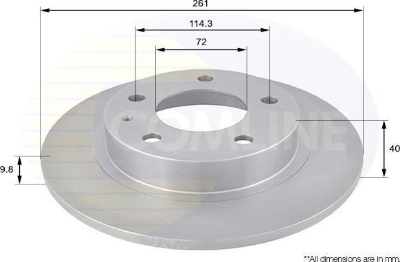 Comline ADC0421 - Brake Disc autospares.lv