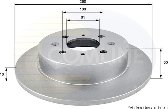 Comline ADC0543 - Brake Disc autospares.lv