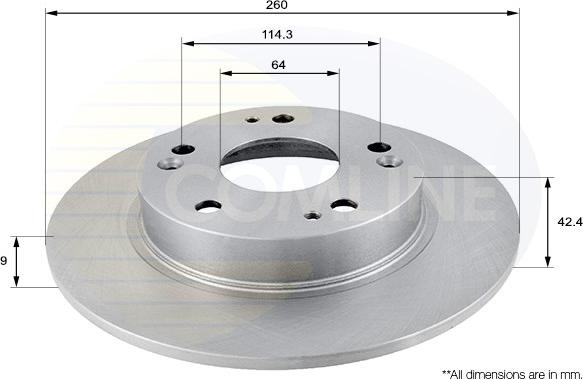 Comline ADC0555 - Brake Disc autospares.lv