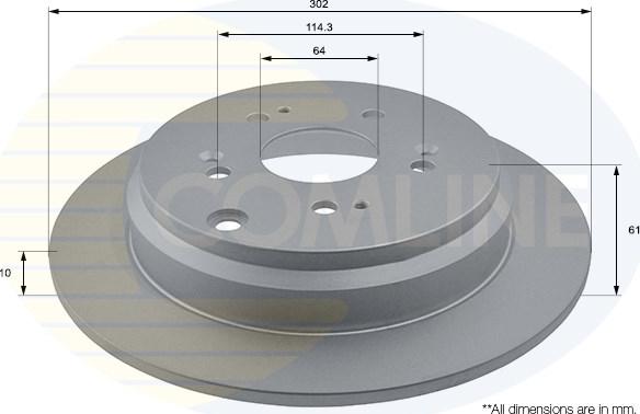 Comline ADC0561 - Brake Disc autospares.lv