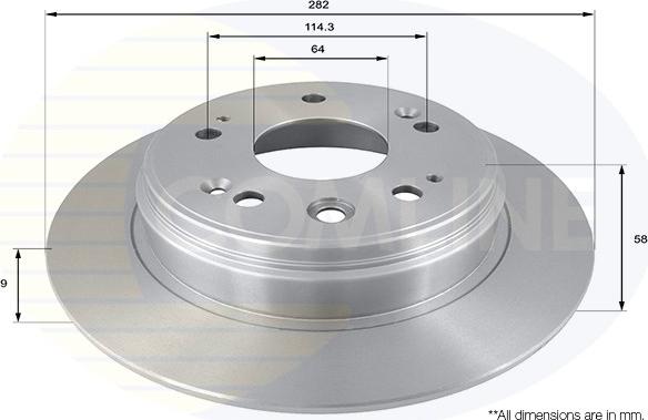 Comline ADC0562 - Brake Disc autospares.lv